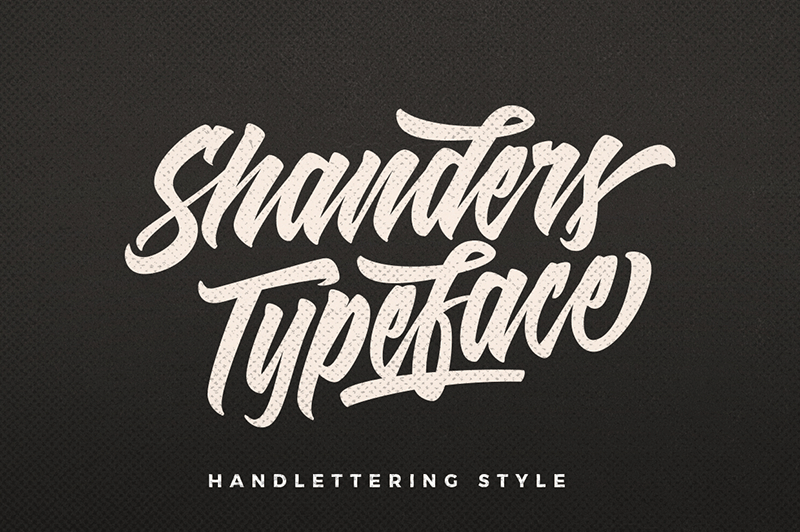 Shanders Free font