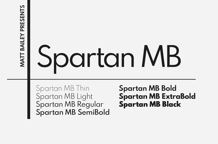 Spartan MB font