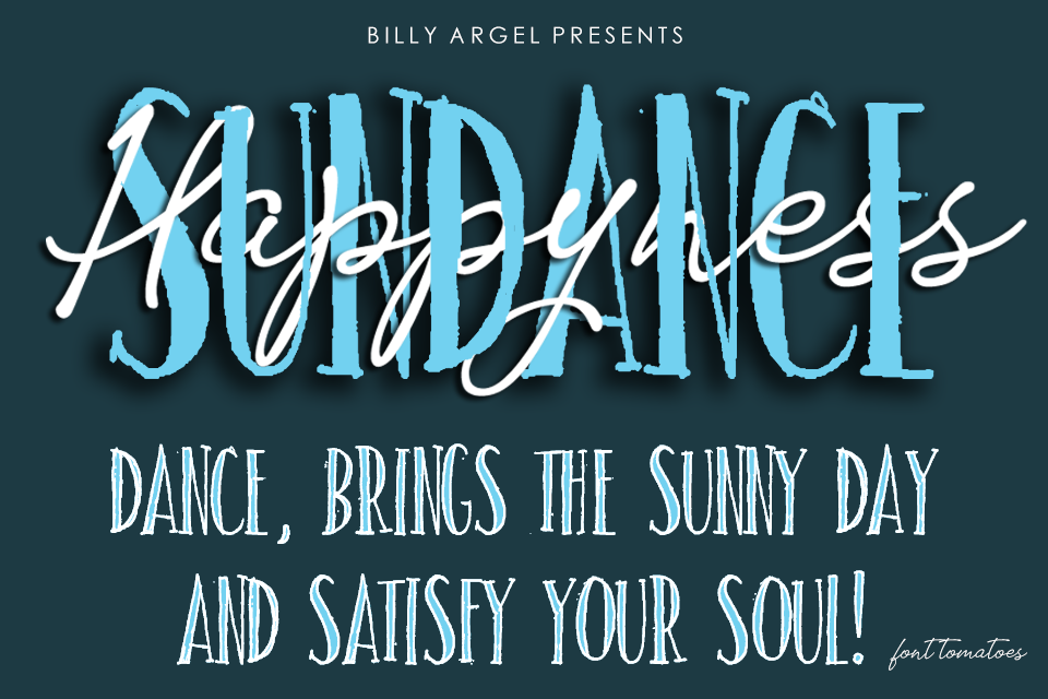 Sundance dance PERSONAL USE font