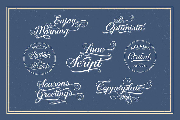 Aaron Script font