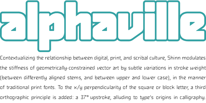 Alphaville  3 font