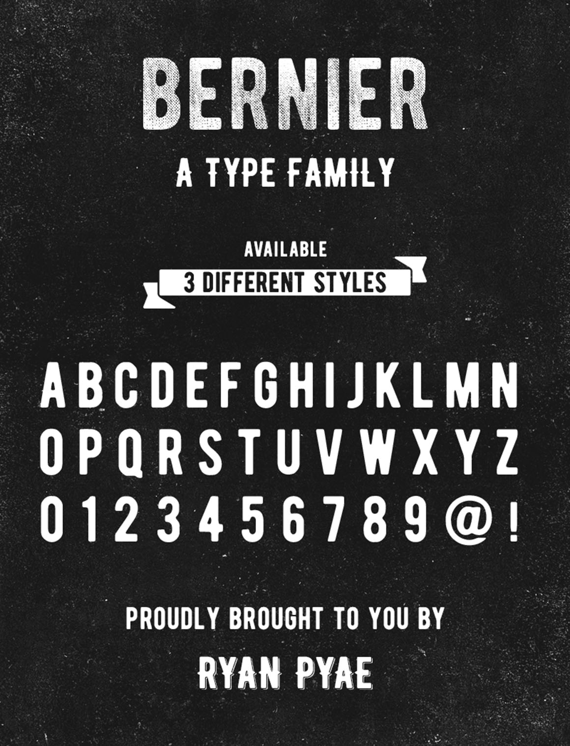 BERNIER DISTRESSED font