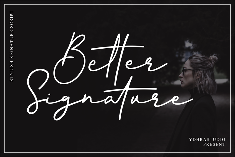 Better Signature font