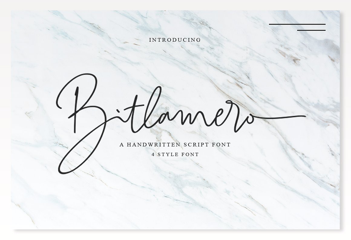 Bitlamero Script font