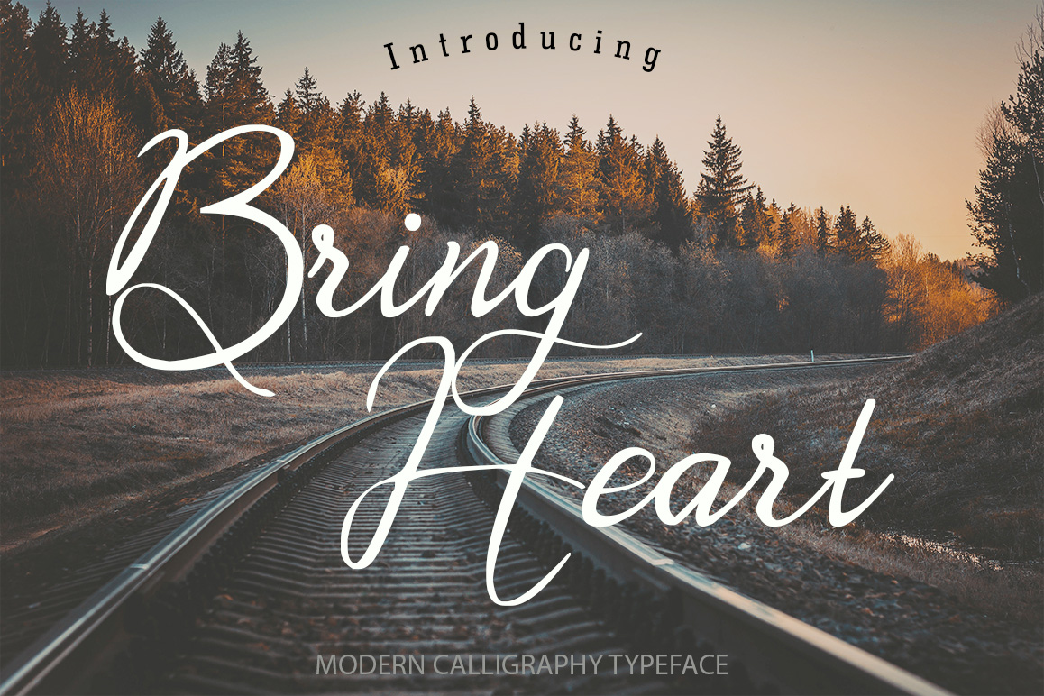 Bring Heart font