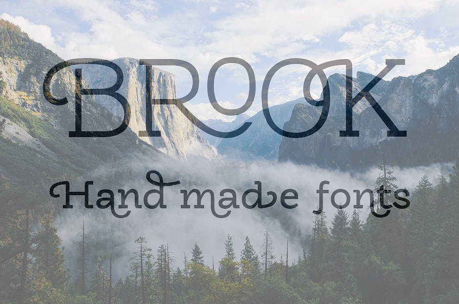 Brook Black font