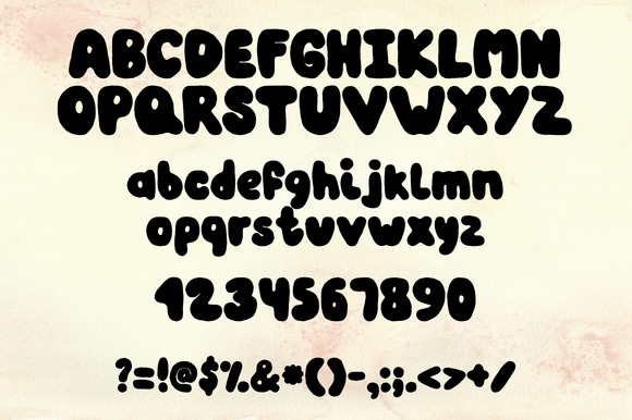 BubbleGum font