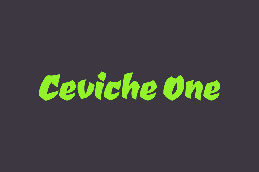 Ceviche One font
