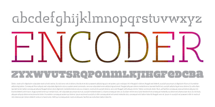 EncoderFat font