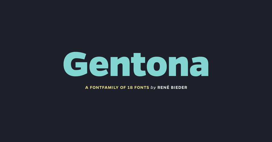 Gentona ExtraBold DEMO font