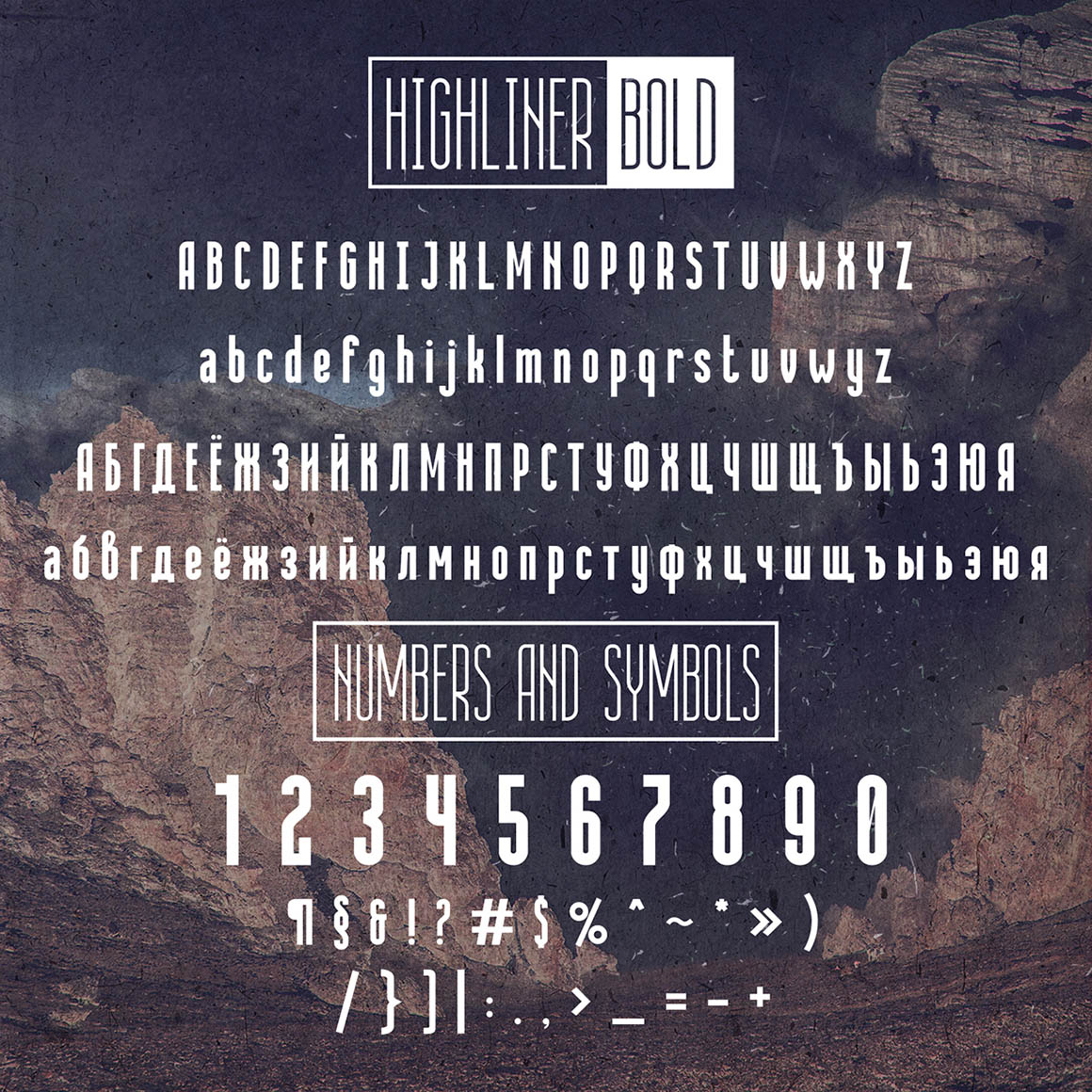 Highliner font