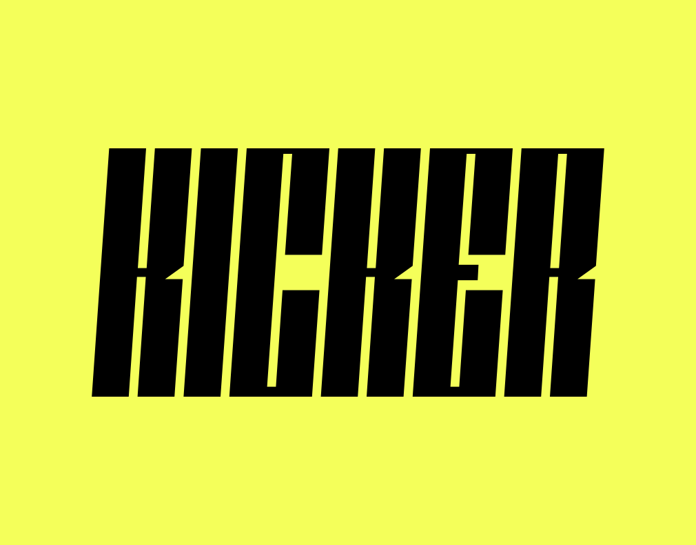 Kicker-Oblique font