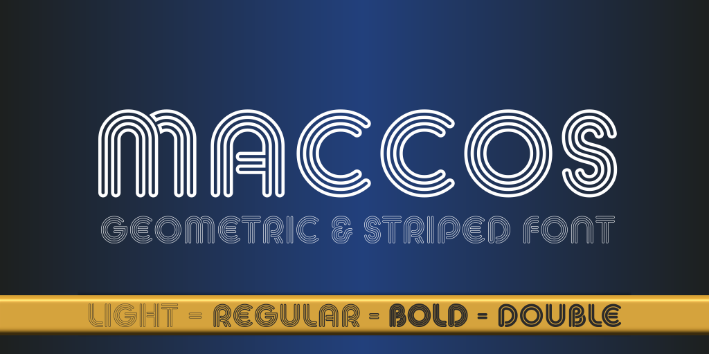 MACCOS LIGHT Demo font