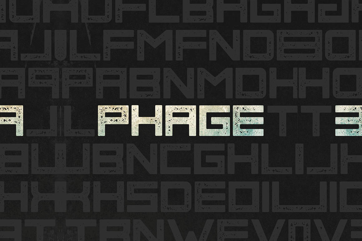 Phage Regular font
