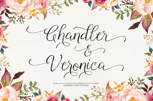 Roselina Script font