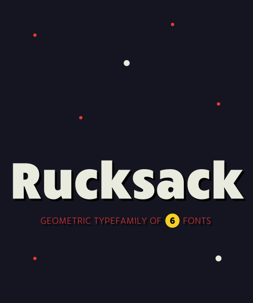 RuckSack Black font