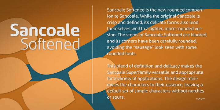 SancoaleSoftenedl 2 font