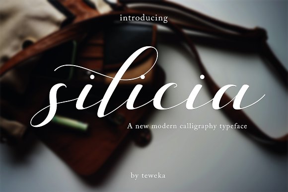 silicia script font