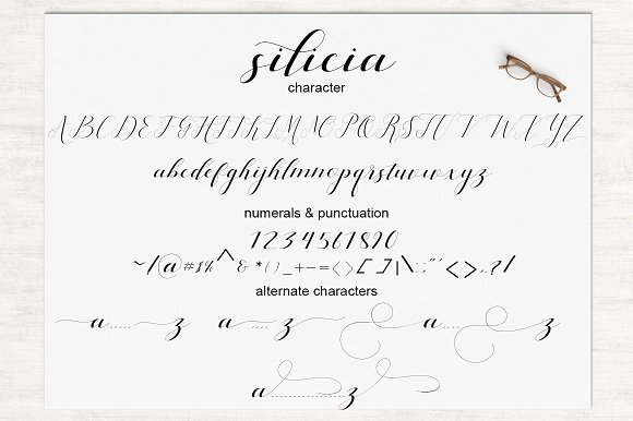 silicia script font