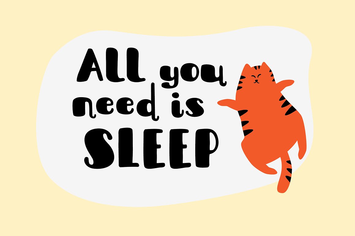 SleepyFatCat font