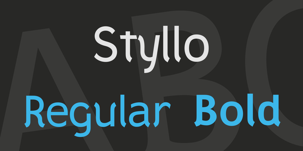 Styllo Bold font