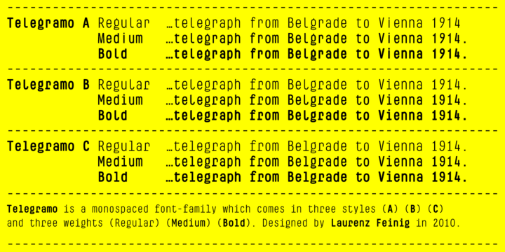 telegramoA 2 font