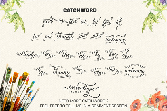 Vanessa Catchword font