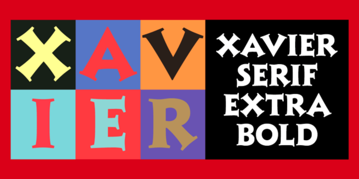 Xavier Inline font