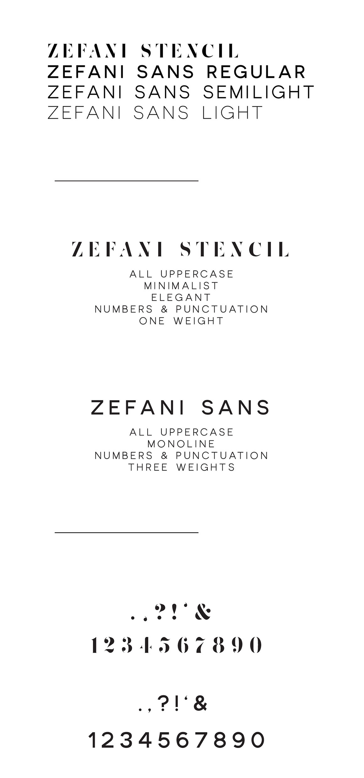 Zefani Stencil font