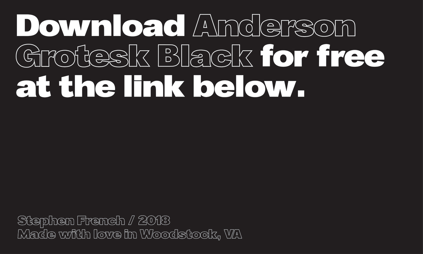 Anderson Grotesk Black font