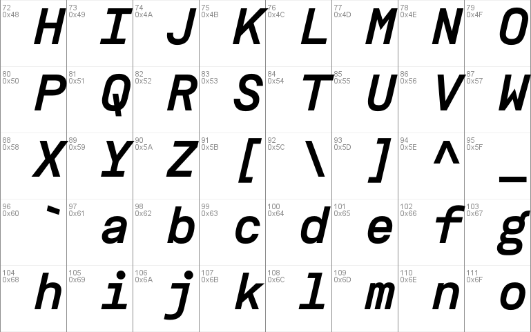 ASM-BoldItalic font