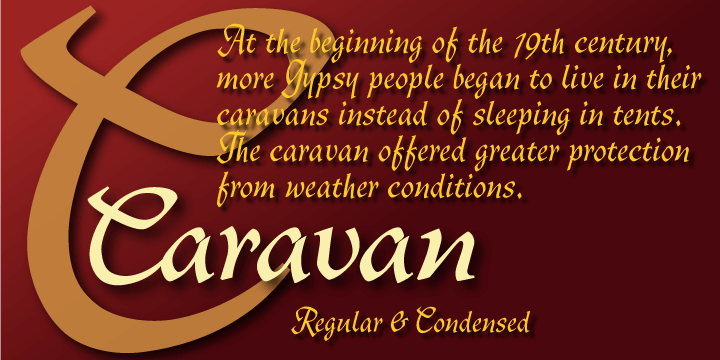 CaravanScript-CondensedRegular font