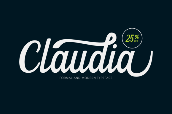 Claudia font