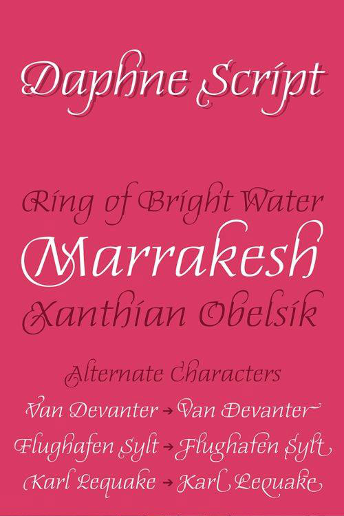 DaphneScript-Regular font