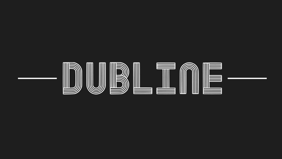 Dubline font