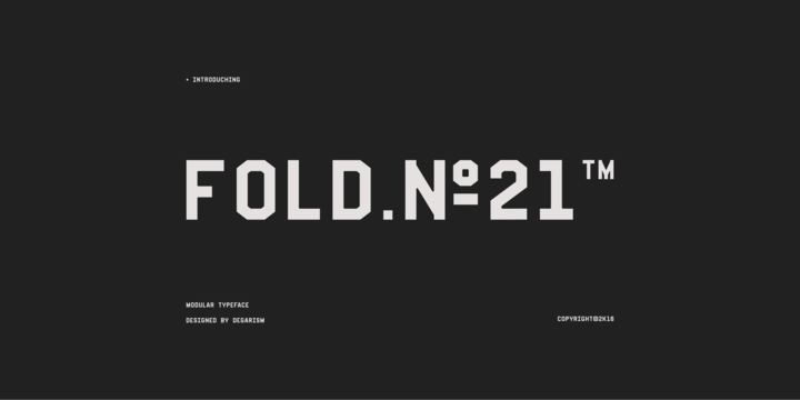 Fold-No.21 font