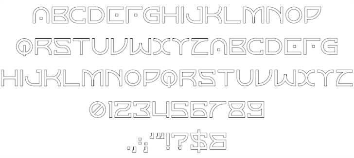 Horizon Outlinetwo font