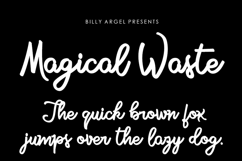 Magical Waste Personal Use font