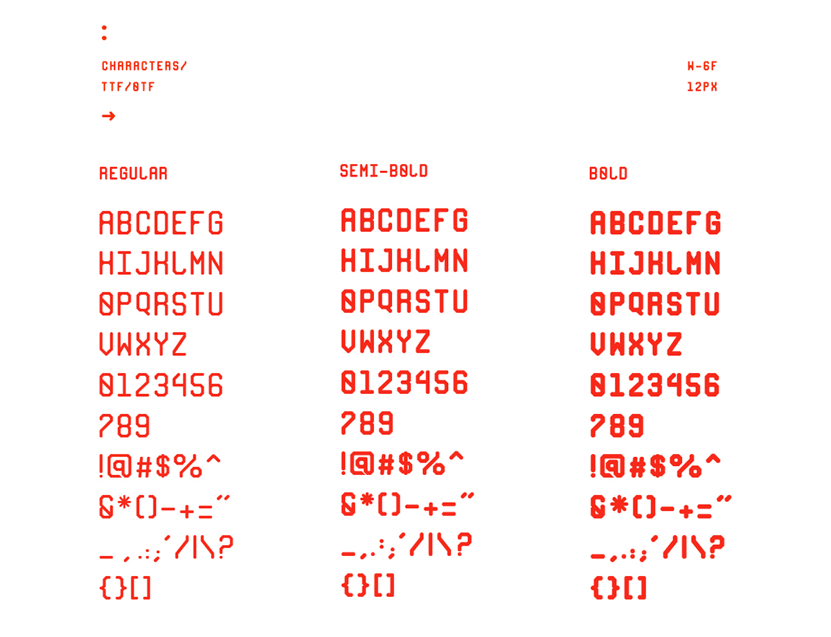 MONO-RGO MODULAR font