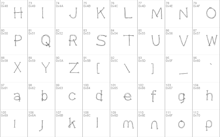 MonsterParty-Bones font