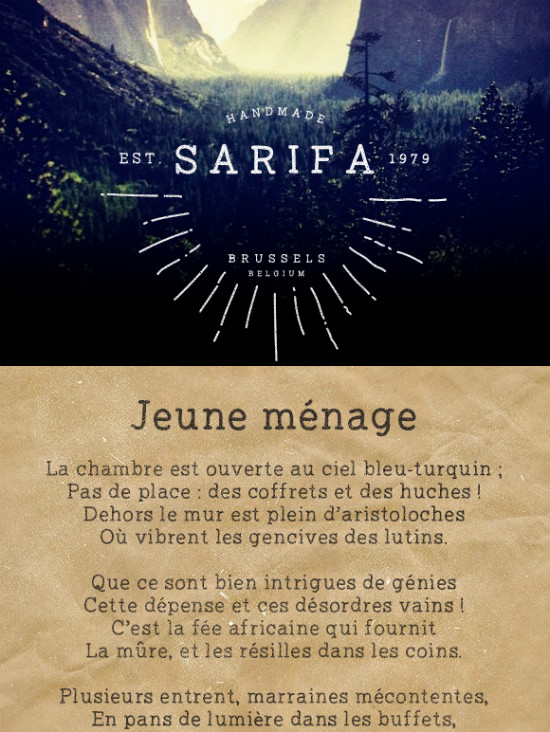 Sarifa font