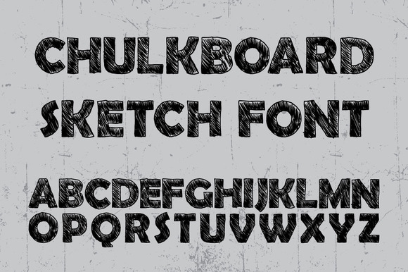 SketchChulkboard font