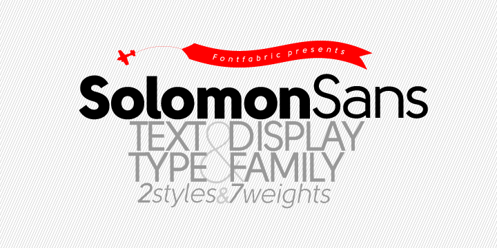 Solomon Sans Black Italic font