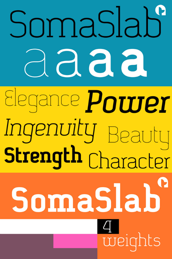 SomaSlab-Heavy font
