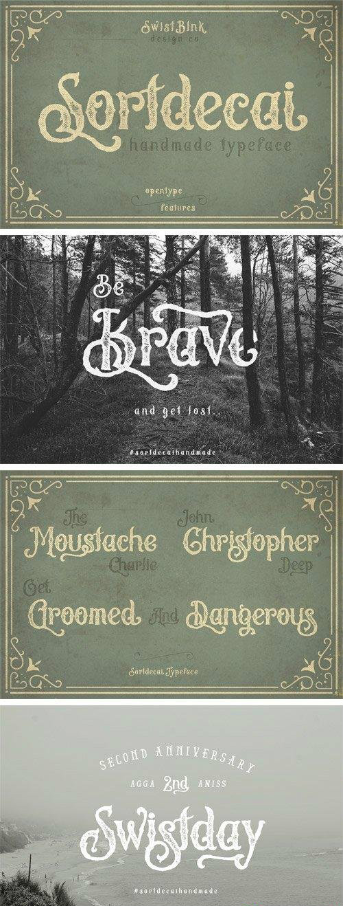 Sortdecai Handmade font