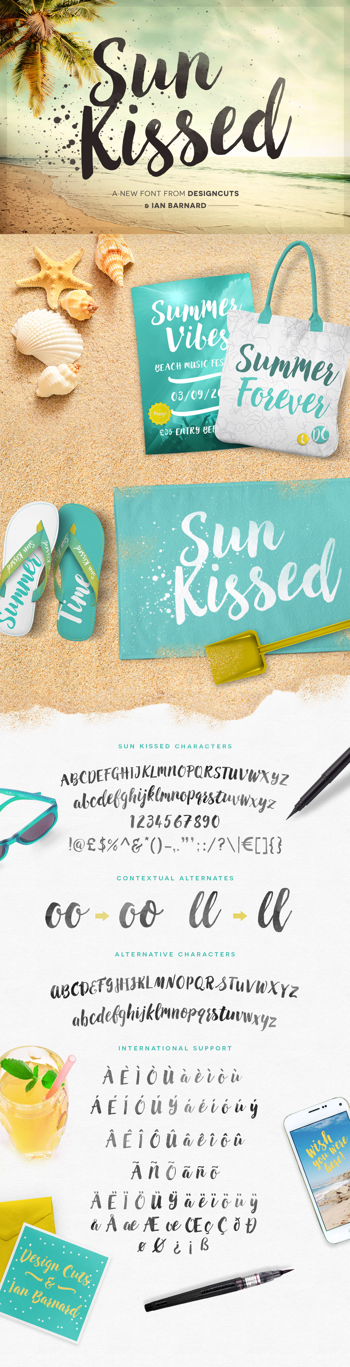 Sun Kissed font