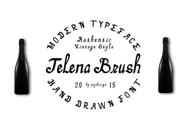 Telena Brush font
