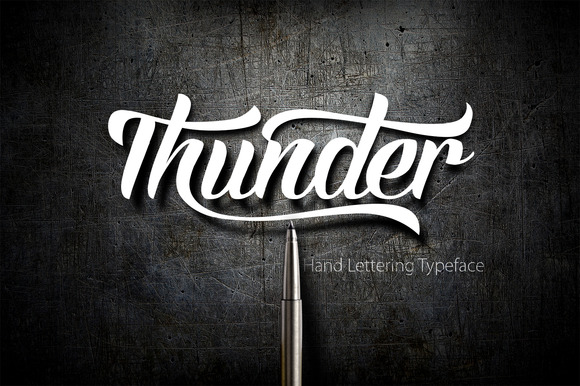 Thunder font