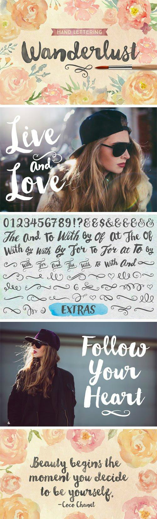 Wanderlust Letters font