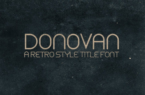WG Donovan Title font